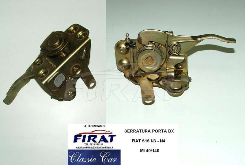 SERRATURA PORTA FIAT 616 N3 N4 DX 40/140